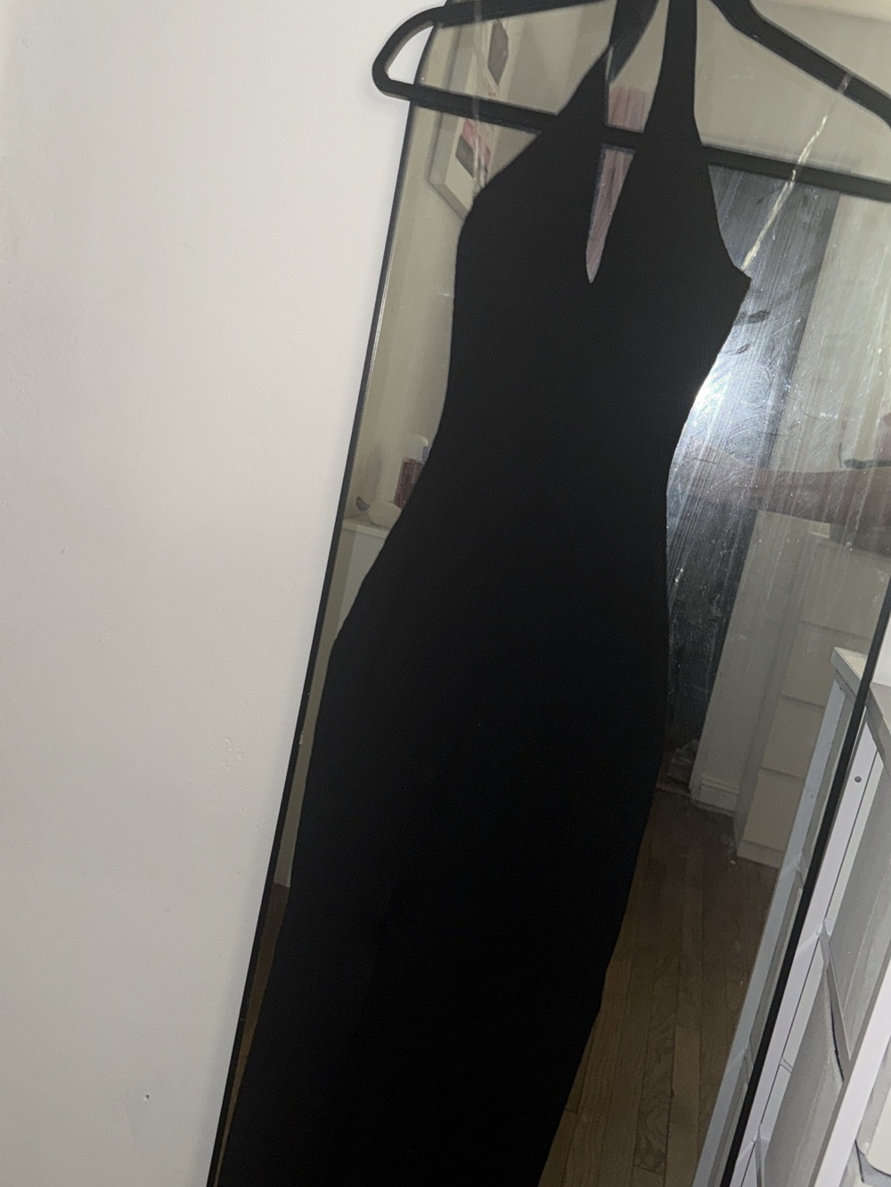 Windsor Black Halter Maxi Dress